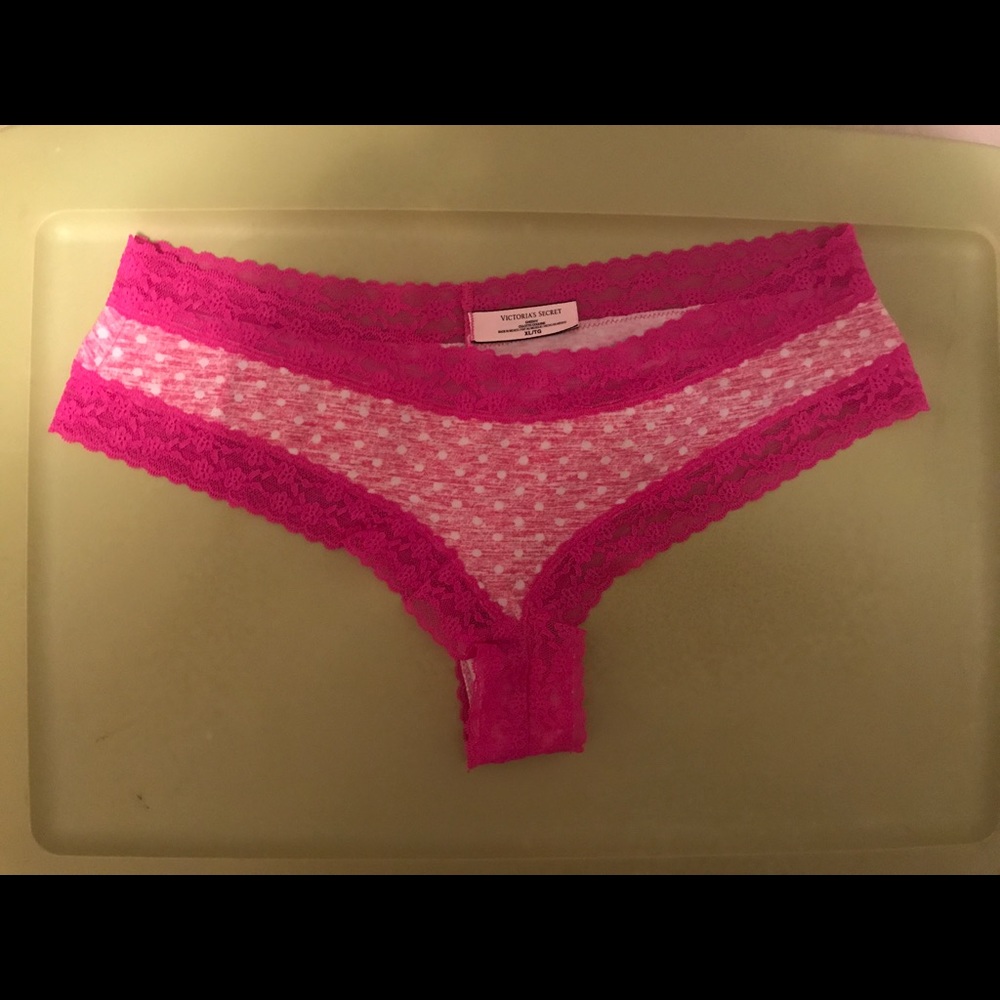Victoria's Secret cotton and lace cheeky panties