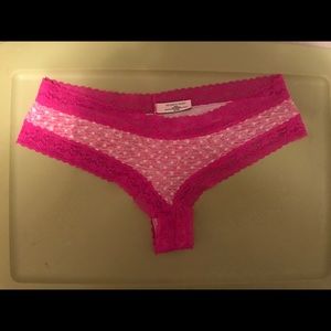 Victoria's Secret cotton and lace cheeky panties
