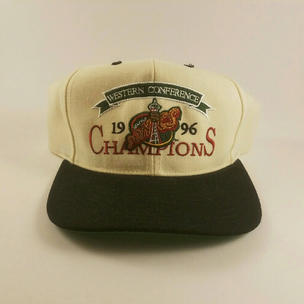 Supersonics 96 Western Conference Champion Hat