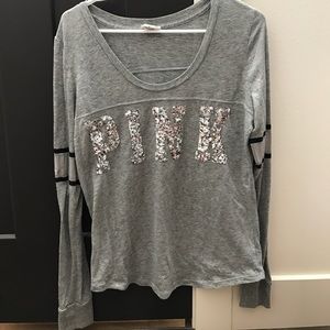 vs pink bling long sleeve