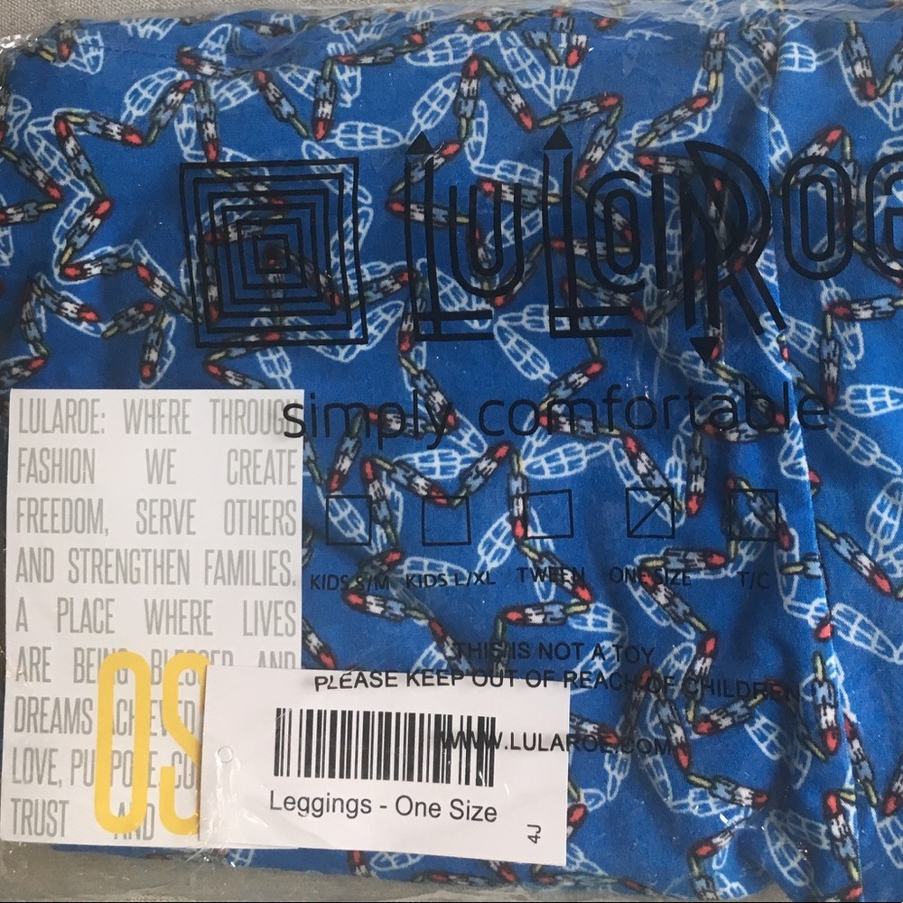 Lularoe OS America Bombpop leggings