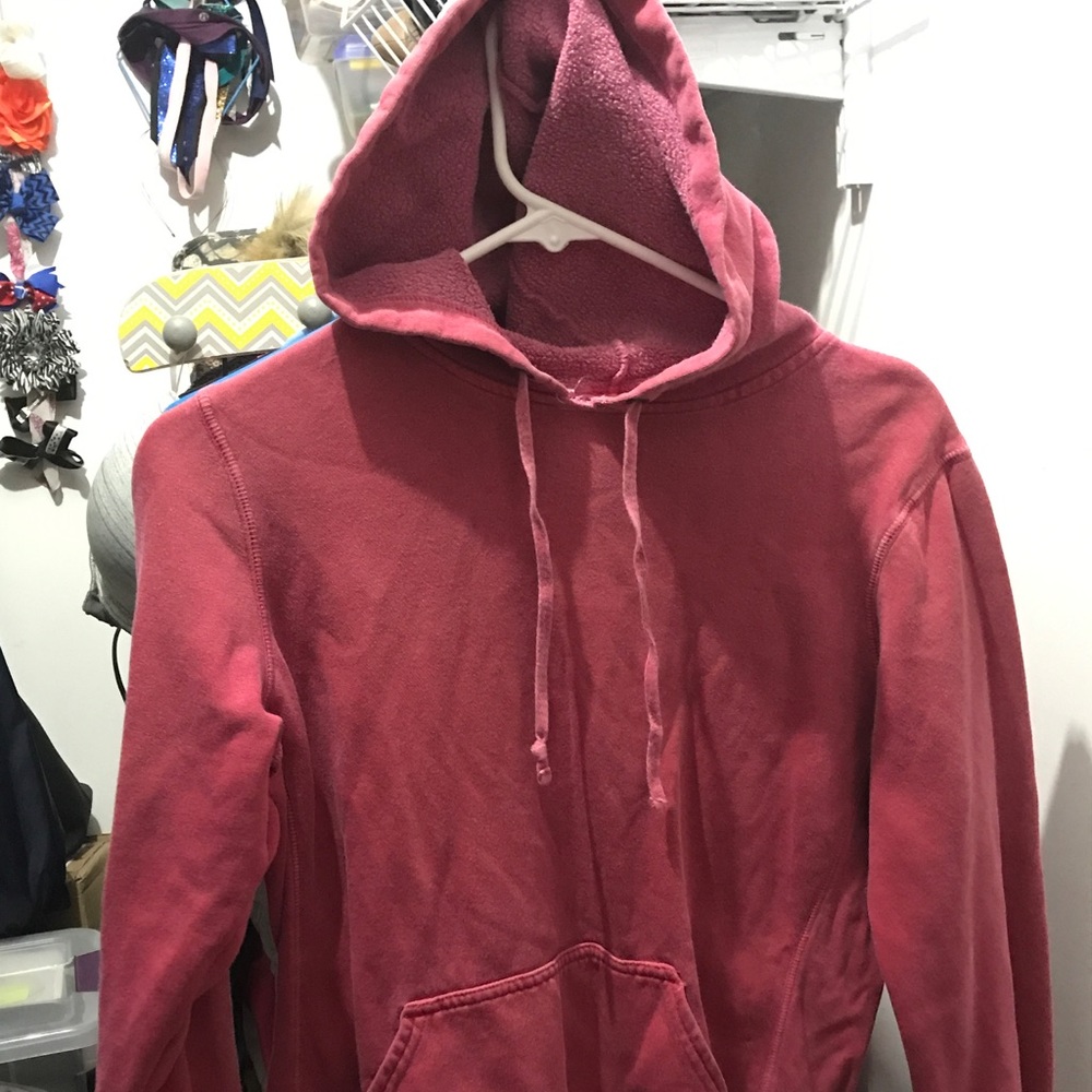 Distressed red/pinkish hoodie
