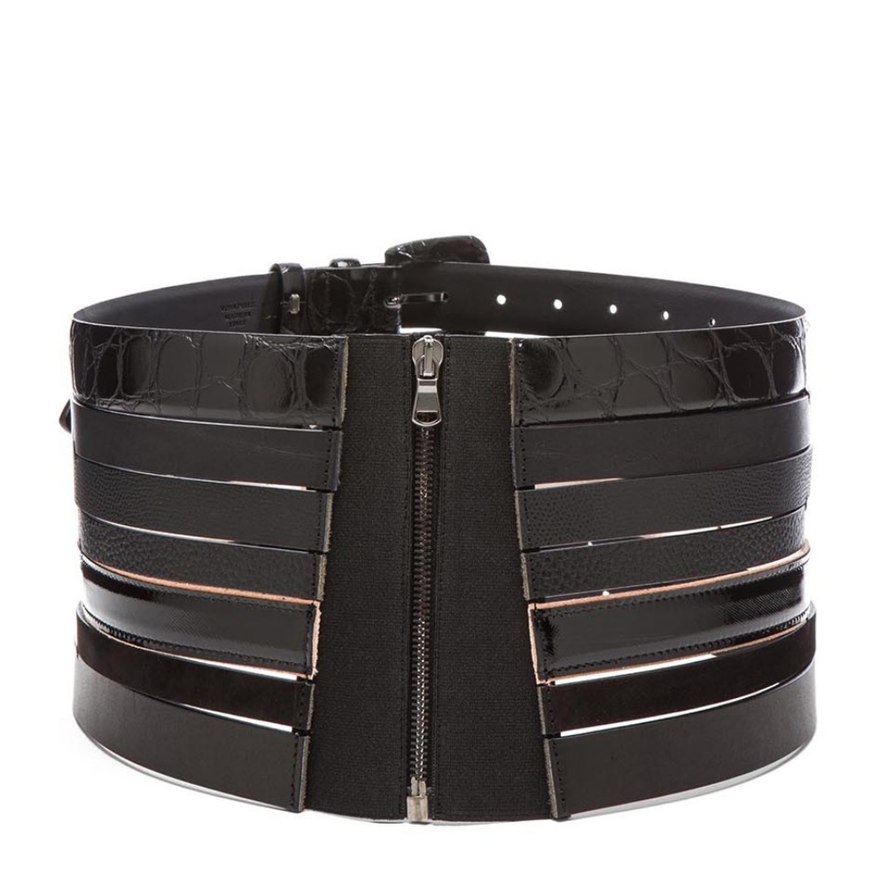 New! 🎉4x HP🎉 Empire Margiela Stacked Leather Corset Belt - Picture 2 of 9