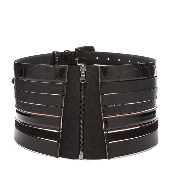 New! 🎉4x HP🎉 Empire Margiela Stacked Leather Corset Belt - Picture 2 of 9
