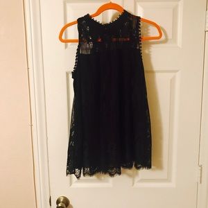 New Xhilaration sleeveless lace tunic top size M