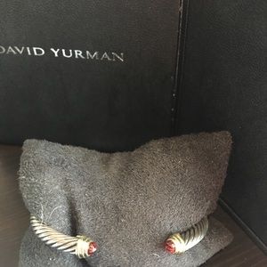David Yurman Cable Classic Bracelet Garnet