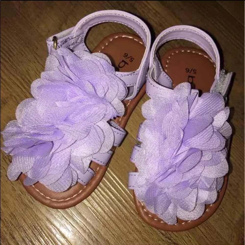 bebe lil girl flower sandals New