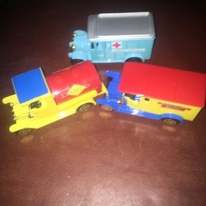 Collectors set of vintage trucks.