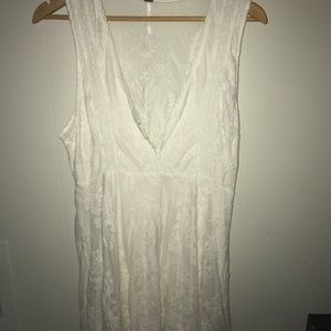 White free people lace dress