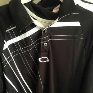 Oakley Mens Size L Golf Polo