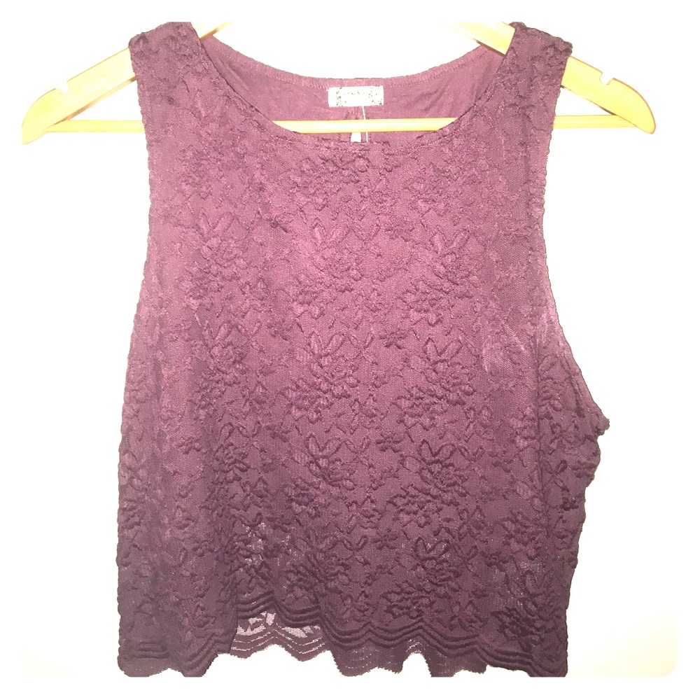 Plum free people top