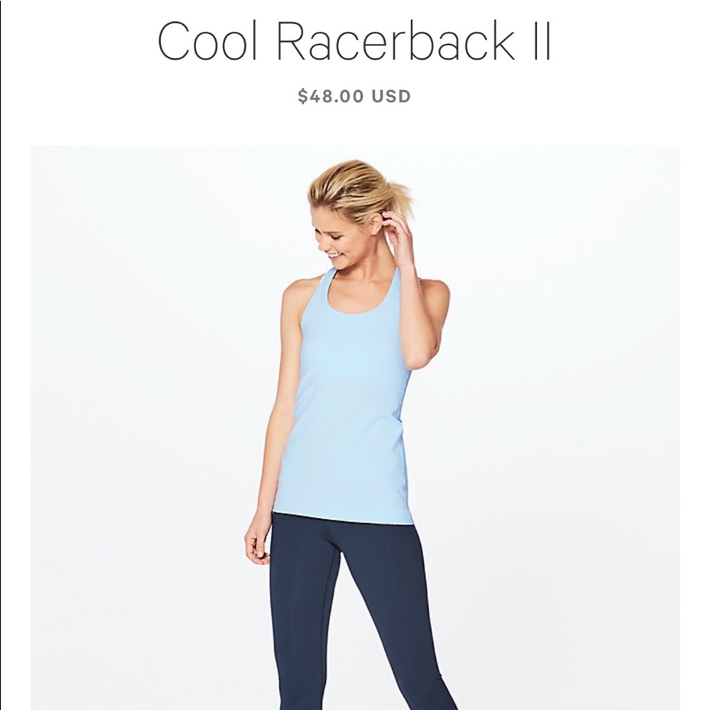 Lulu lemon cool rasor back tank