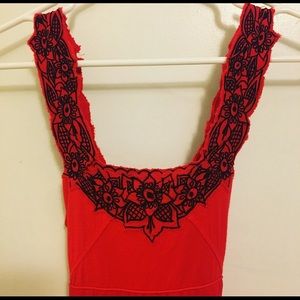 🎀SALE!🎀 Free People red Spanish sundress 2 s