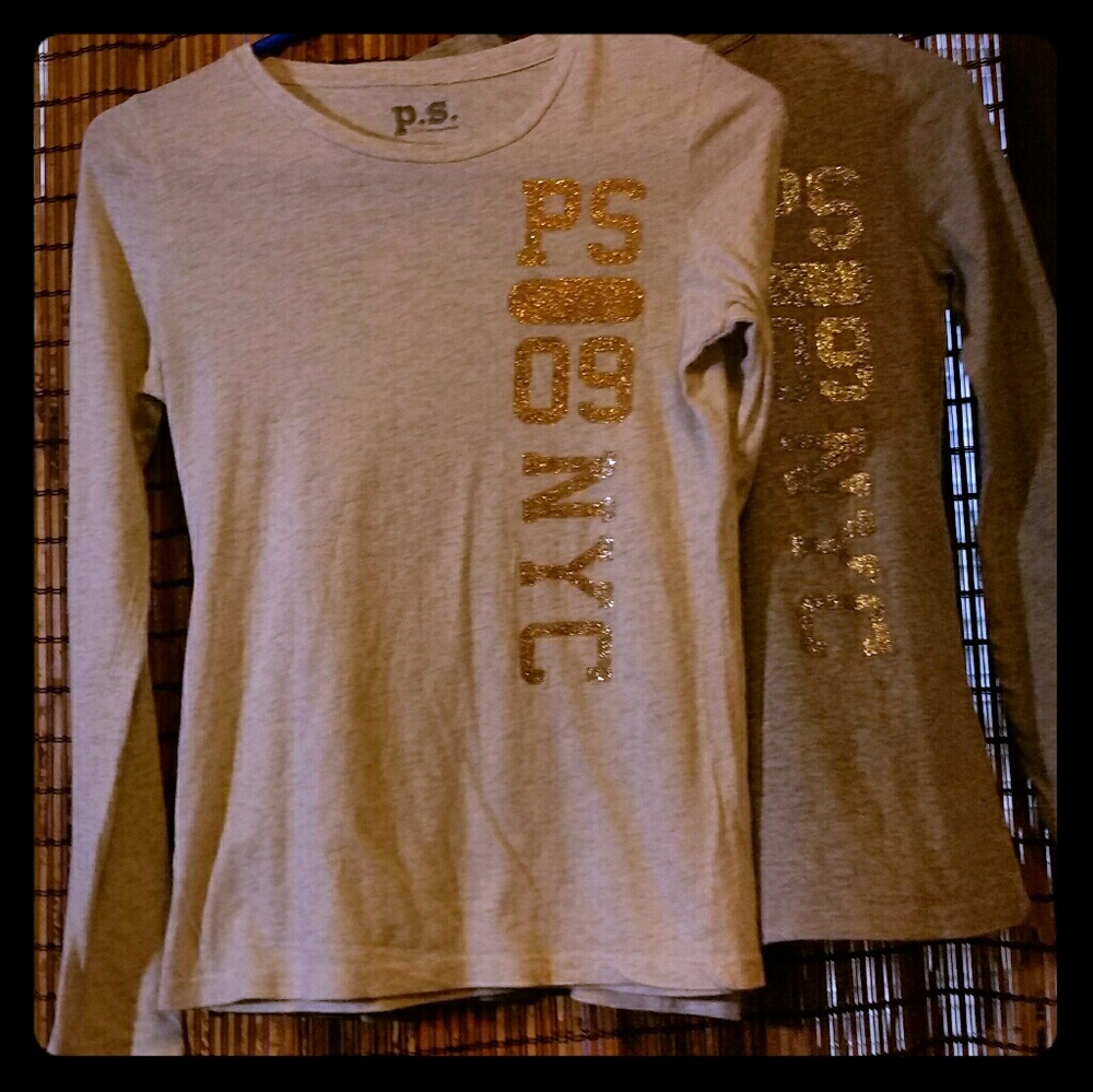 (2) PS long sleeved shirts