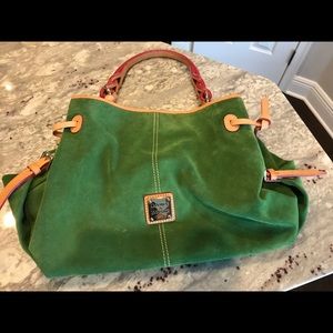 Suede Dooney & Bourke shoulder bag