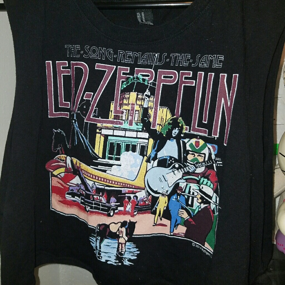 Led Zeppelin crop top