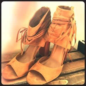 Slouchy Fringe Heels