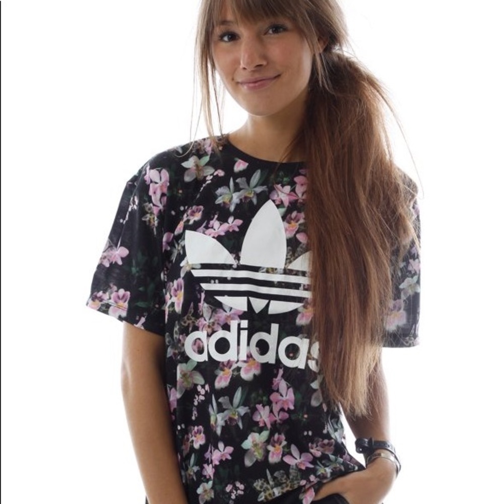 Adidas Floral Orchid Tee