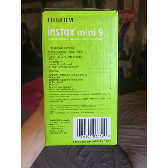Lime Green Instax Mini 9 Camera - Picture 3 of 5