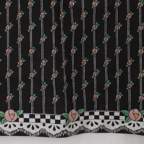 vintage apron cotton floral large pocket handmade - Picture 7 of 8