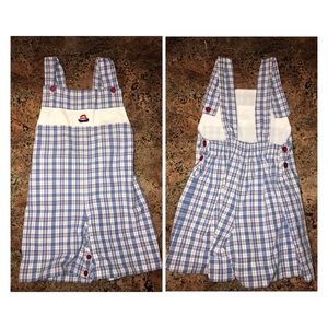 Strasburg overall short jumper. Size 2T.
