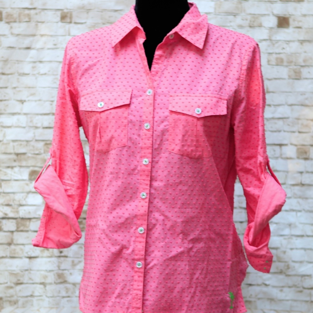 Island Republic Button down rolled up sleeves M
