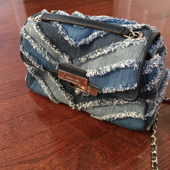 michael kors sloan denim bag
