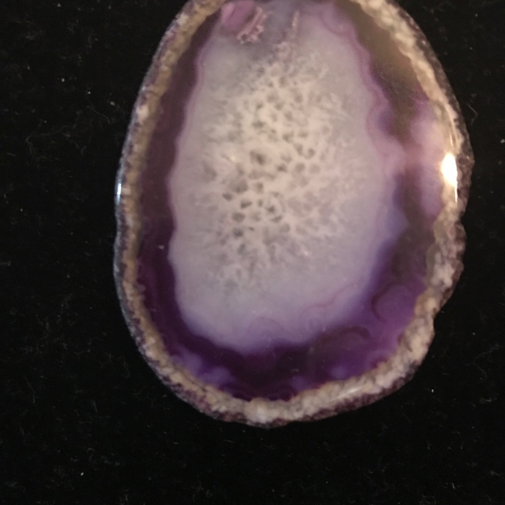 Jewelry Sliced Agate Statement necklace