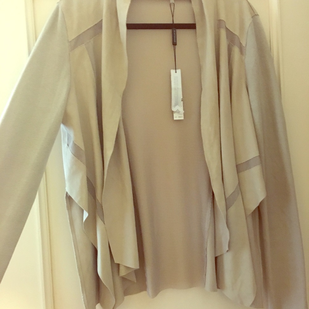 Elie Tahari suede cardigan