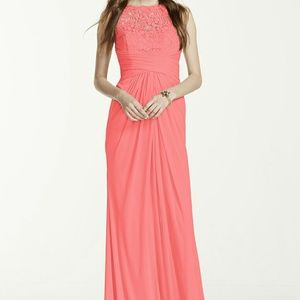 Long Bridesmaid dress in parfait