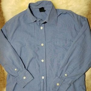 GAP KIDS BLUE CHAMBRAY OXFORD BUTTON DOWN SIZE 8