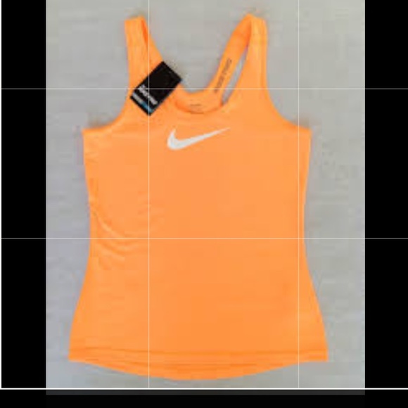 Nike Tops - Nike pro racerback tank orange top shirt