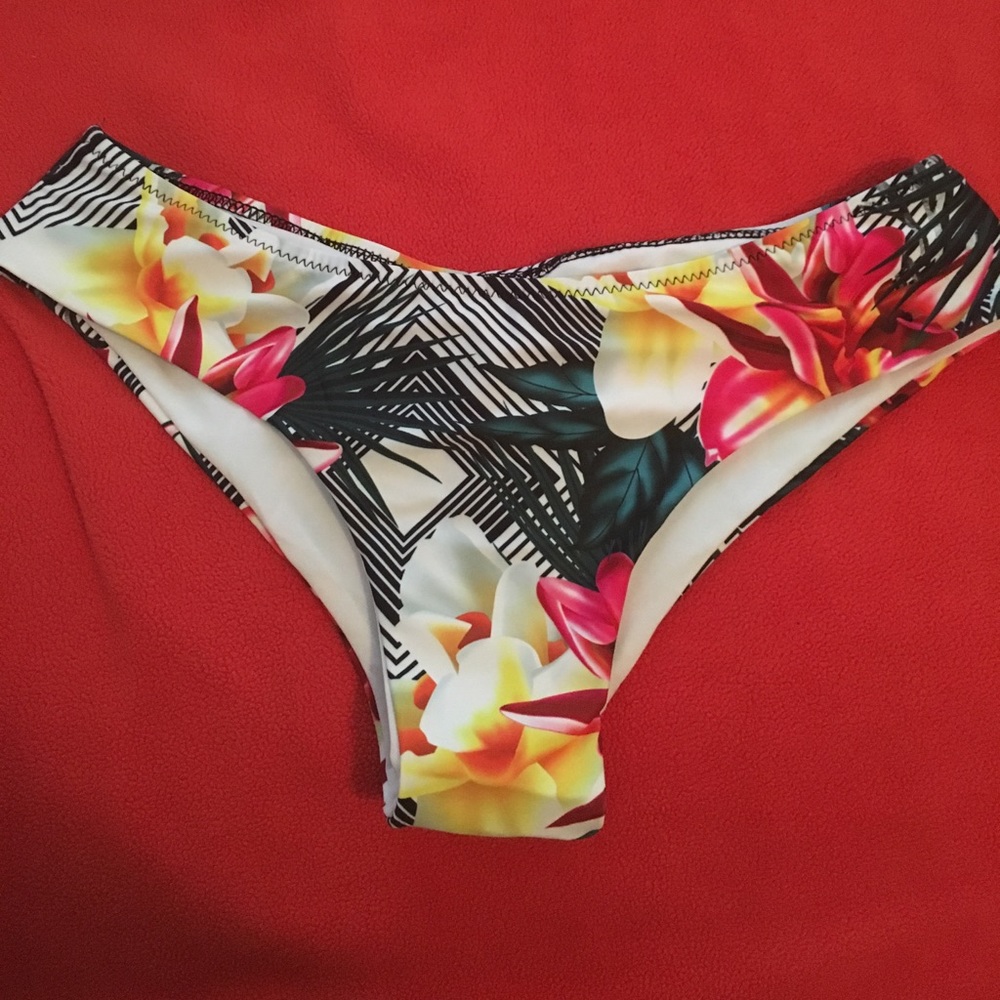 Tropical Flowers Bikini Bottom