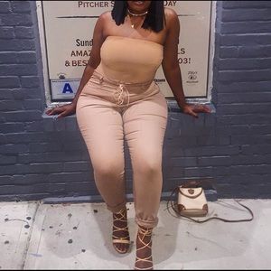 Vice High Waisted Lace up Skinny Jeans