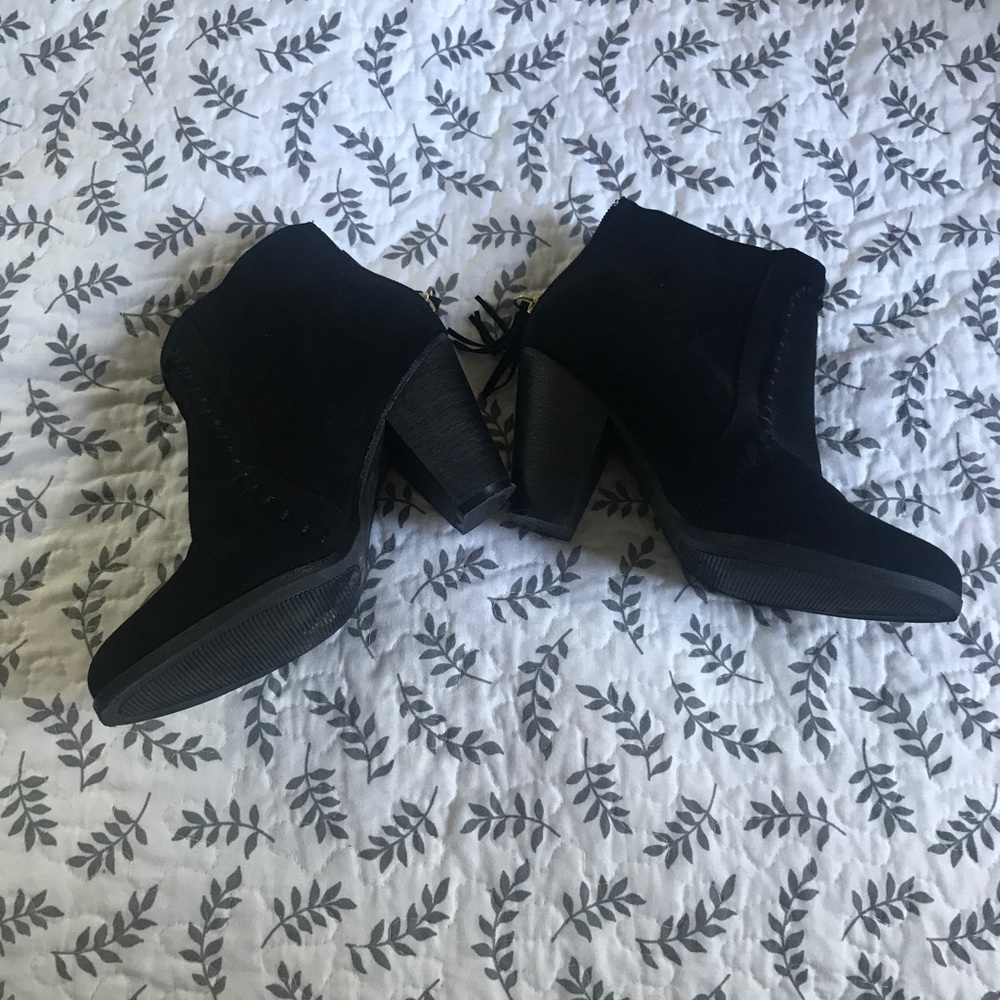 Women's Black Booties- Charlotte Russe Size  6.5/7