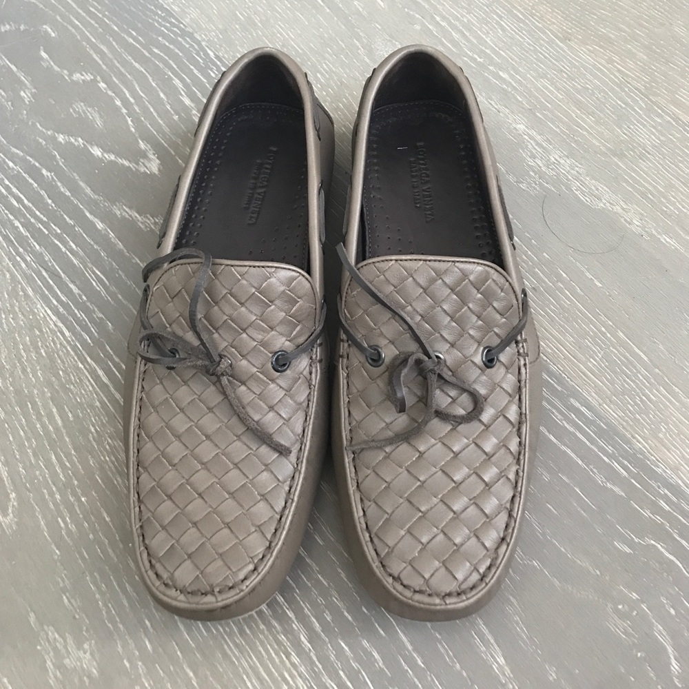 NEW Bottega Venetia moccasin in pewter