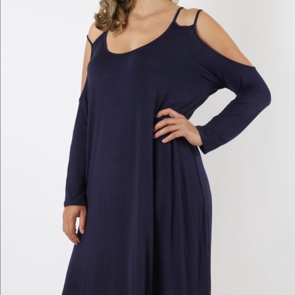 🔥🔥PLUS🔥🔥Chantal Open Shoulder Dress🔥🔥 - Picture 4 of 4