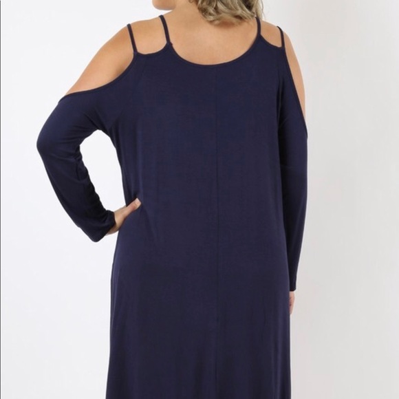 🔥🔥PLUS🔥🔥Chantal Open Shoulder Dress🔥🔥 - Picture 3 of 4