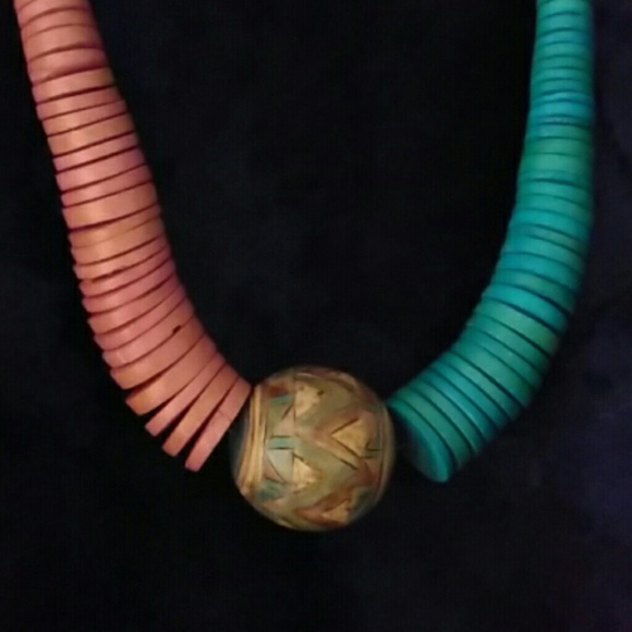 Boho Beaded Necklace - Picture 2 of 4