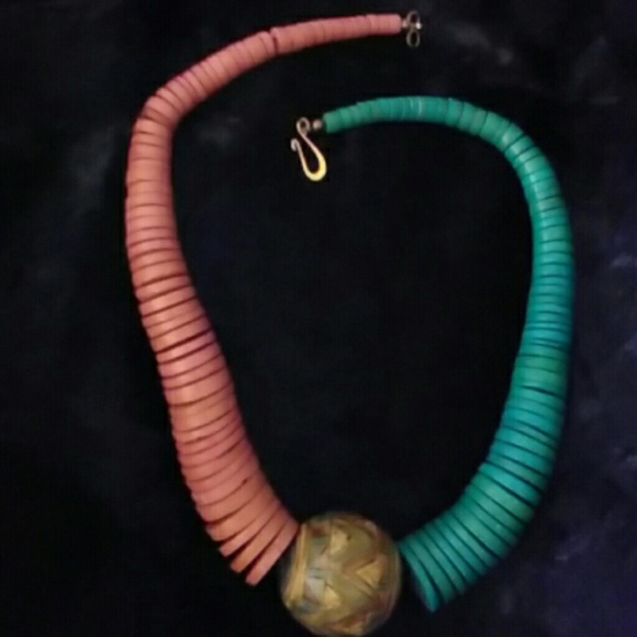 Boho Beaded Necklace - Picture 3 of 4