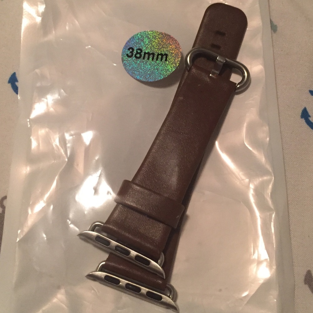 Brown Leather Apple Watch band