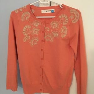 Sparrow Anthropologie embroidered cardigan