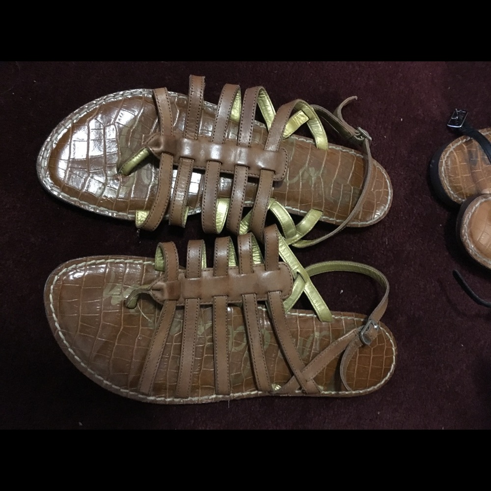Sam Edelman brown gladiator sandals