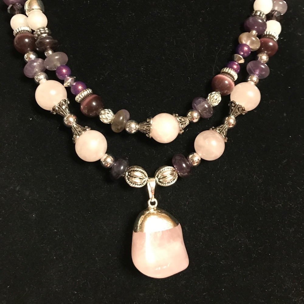 Jewelry Rose Quartz Statement