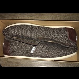 Tweed Toms Slip Ons