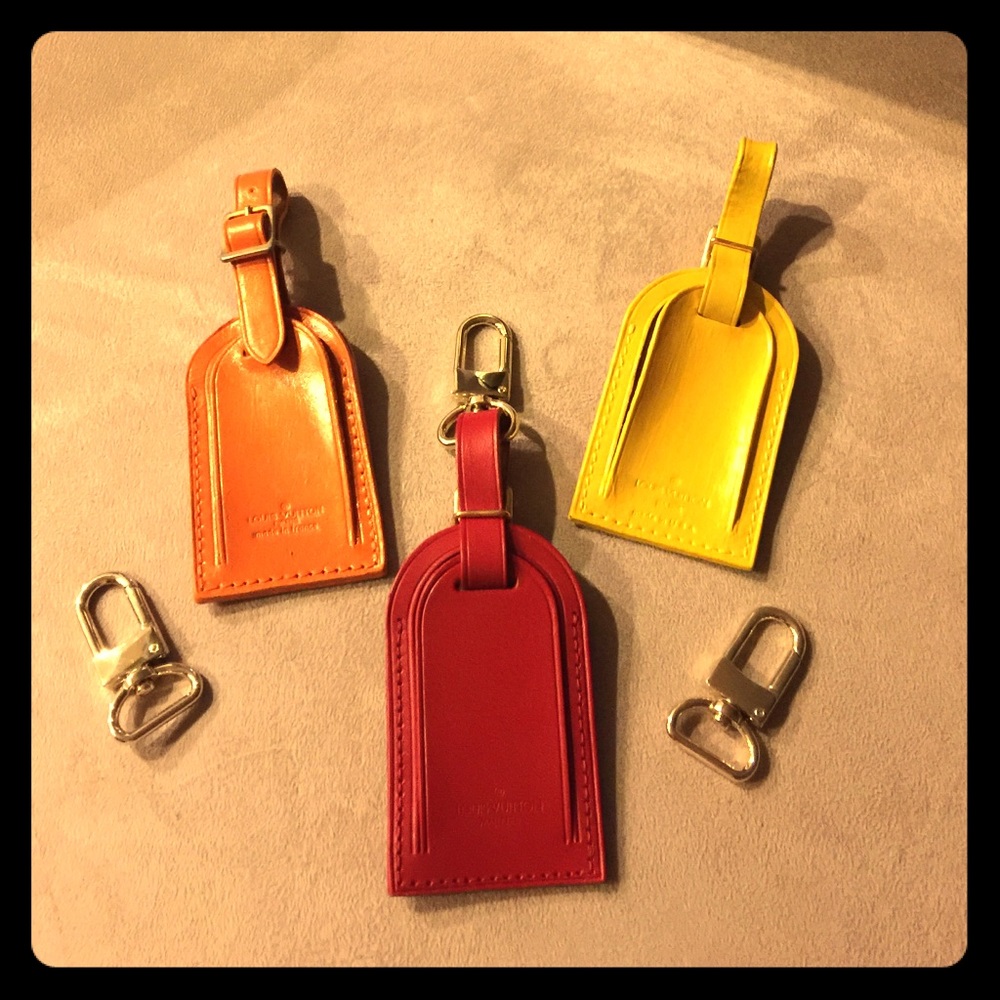 3 authentic hand custom painted luggage tag large