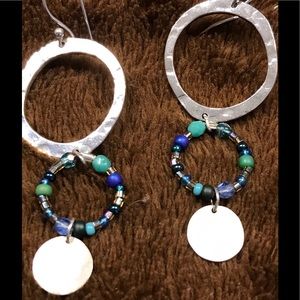 Blue ice earrings, beautiful.   🎈🎈🎈🎀🎀
