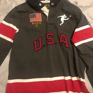 Rugby USA polo hoodie
