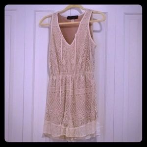 White lace romper