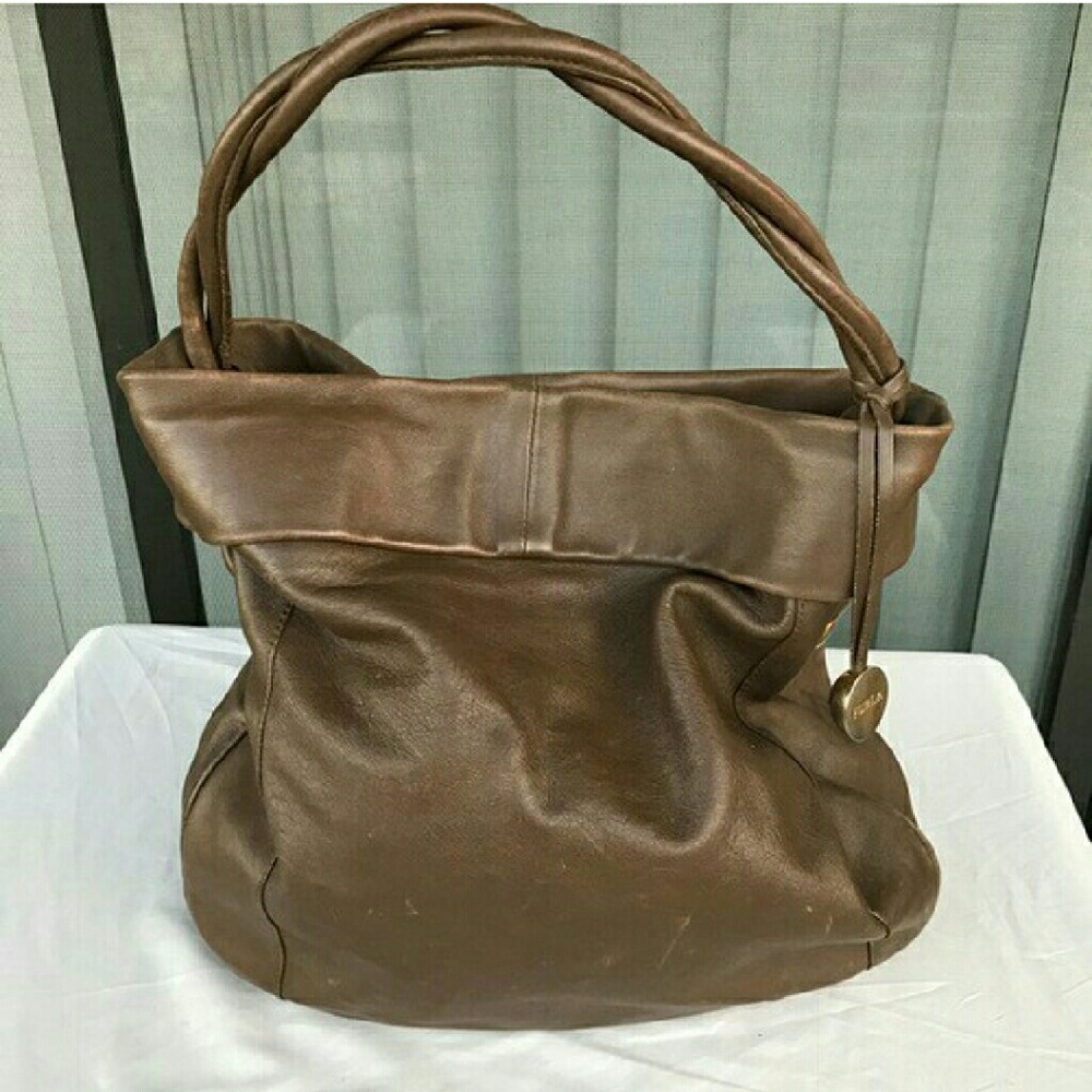 Furla sheepskin handbag